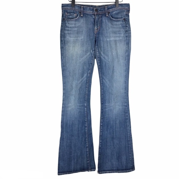 CITIZENS OF HUMANITY Jeans Low Waist Flare Ingrid #002 Stretch Denim Y2K Size 28 - Picture 1 of 14